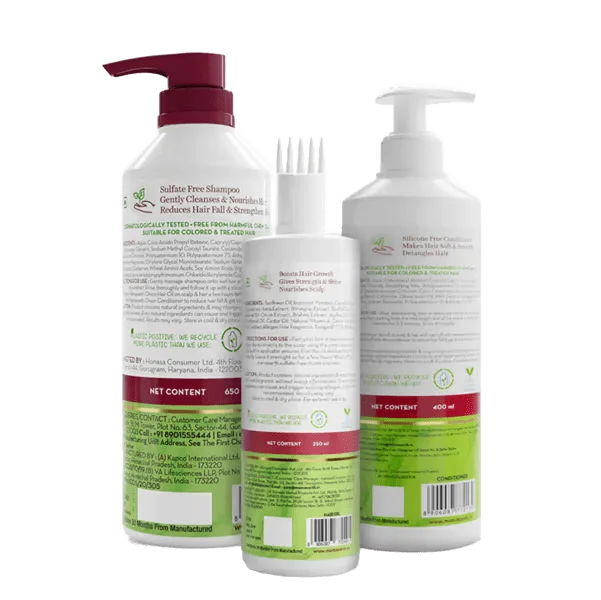 Onion Healthy Hair Kit – Onion Oil + Shampoo + Conditioner