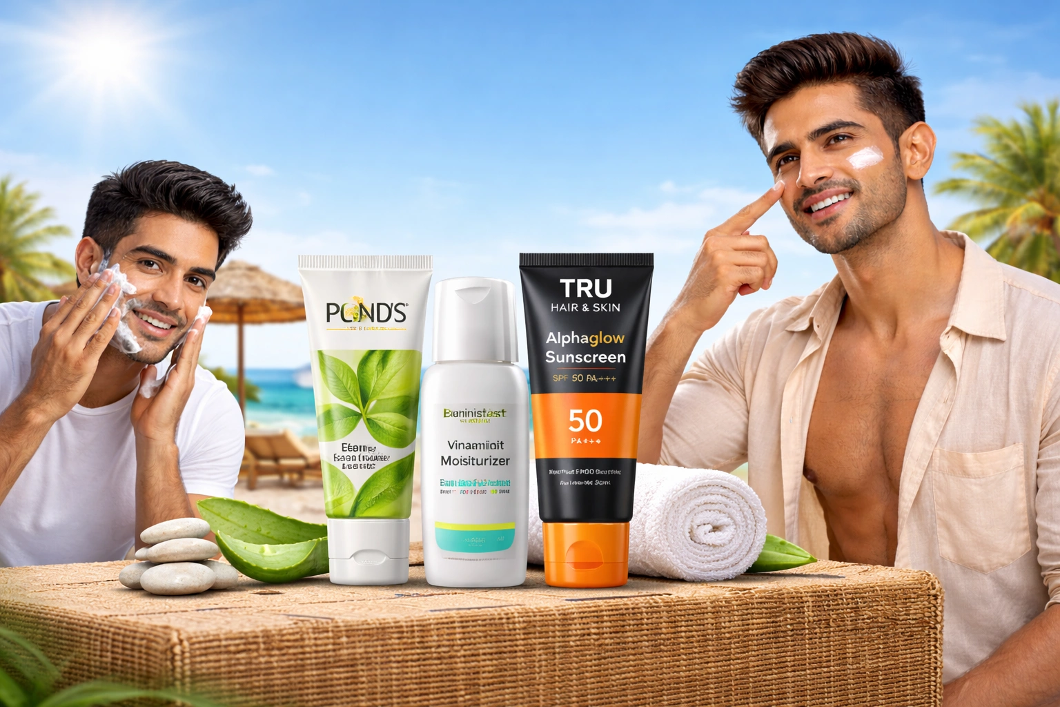 Complete Skincare Routine for Men (Face Wash, Moisturizer & Sunscreen)