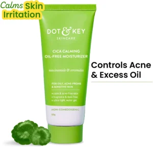 Dot & Key Cica + Niacinamide Oil-Free Moisturizer  for Acne-Prone Skin | Fades Dark Spots | Controls Oil & Pimples