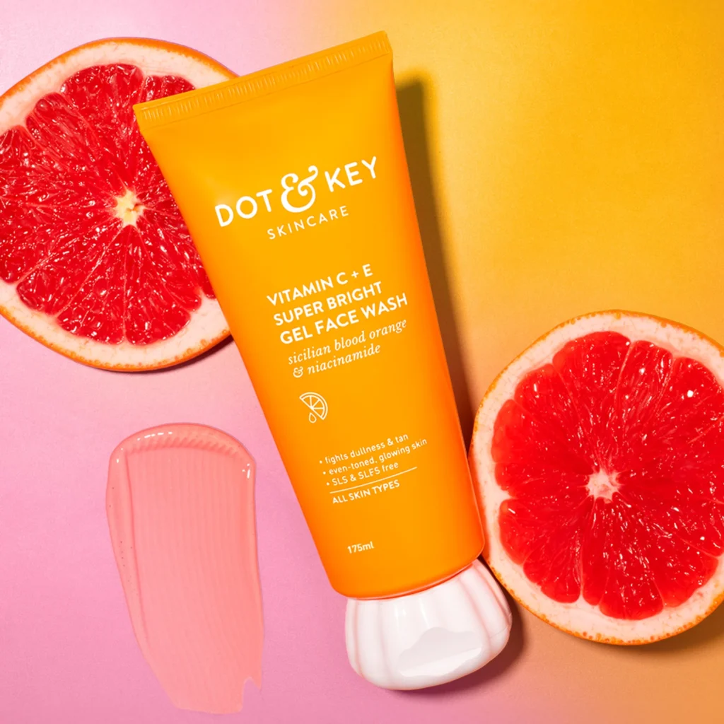 Dot & Key Vitamin C + E Super Bright Gel Face Wash for Glowing Skin | Anti-Dullness | Sulphate-Free