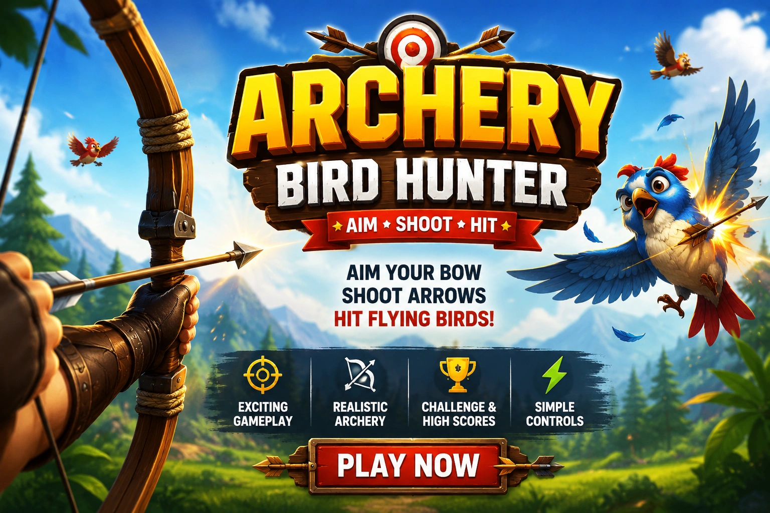 Archery Bird Hunter Game – Shoot Flying Birds